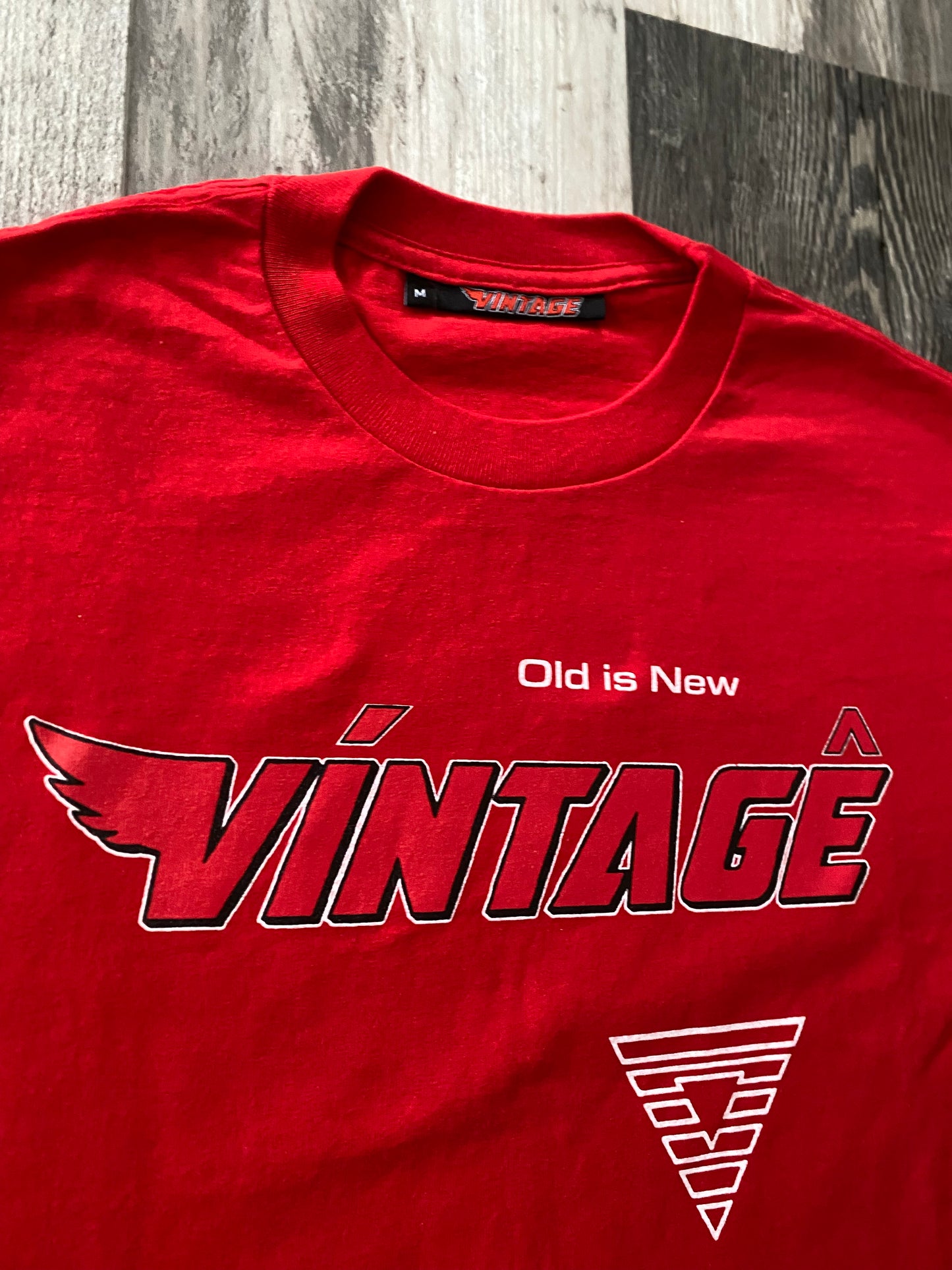 Old is New - Vintage Wing Tee Red