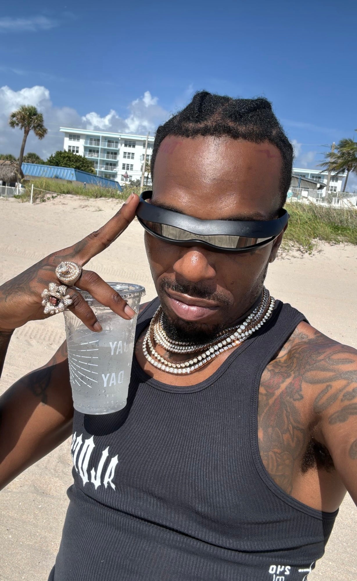 Vintage Vision Series One Black Sunglasses